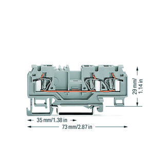 3-draads rijgklem 4mm² test grijs 880-681/999-940 VVE=100