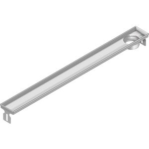 Douchegoot FLEXDRAIN-E 1087x87mm zonder flens uitloop excentrisch excl. rooster excl. puthuis/sifon
