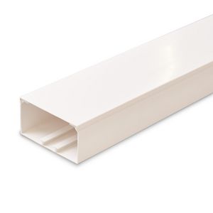 Lengte a 2m. kabelkanaal halogeenvrij 110x60mm wit met folie