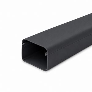 Lengte a 2mtr. leidinggoot met folie 90X65mm antraciet grijs PVC RAL7016