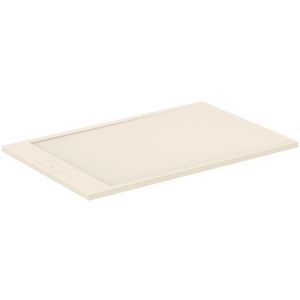 Douchebak ULTRA FLAT I.LIFE rechthoekig 1400x900x33mm zandbeige  zonder waste (korte zijde)