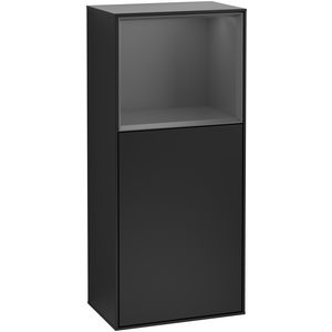 Zijkast Finion 418x936x270mm Black Matt Lacquer F510GKPD