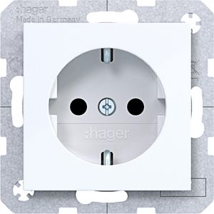 SCHUKO-wandcontactdoos Safety Plus steekkl. A.x/C.x lichtwit