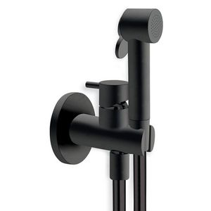 Tuka Tuka closetdoucheset / handsproeier mat zwart mengkraan, houder en handdouche met aan/uit-knop