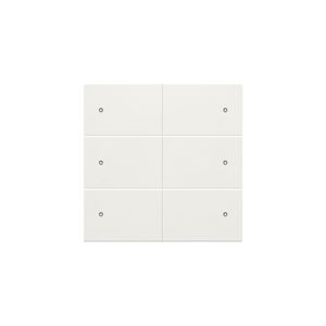 Afwerkingsset 6-voudige pot.vrij knop 24V Led white c.