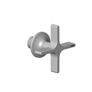 Greep v. douche/badkuip staand Hot 71x63mm Champagne