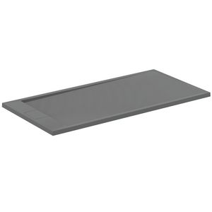 Douchebak ULTRA FLAT I.LIFE rechthoekig 1600x800x33mm betongrijs  zonder waste (korte zijde)