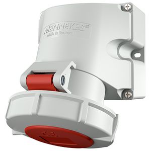 Wandcontactdoos 32A 4-polig  3H 400-440V IP67 materiaal AMELAN
