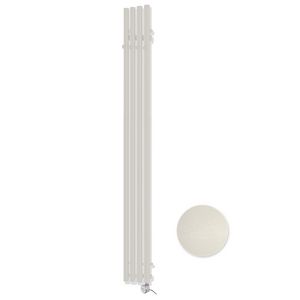 Buisradiator Tubo Hook E-Comfort 1200x205mm 300W Ivoor Wit