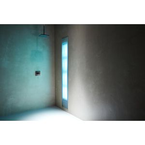 Sunshower SQUARE inbouw DELUXE Organic Grey 32x187x16,5cm Infrarood+UV
