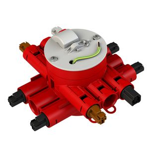 Stekerbare centraaldoos brandwerend wisselsch. 2v CHS75-WT4