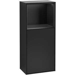 Zijkast Finion 418x936x270mm Black Matt Lacquer F510PDPD