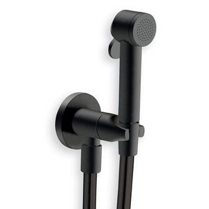 Tuka Tuka closetdoucheset / handsproeier mat zwart kraan, houder en handdouche met aan/uit-knop