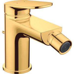 Wave 1-hendel bidetmengkraan goud gepolijst incl. waste-inrichting