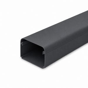 Lengte a 2mtr. leidinggoot met folie 65X50mm antraciet grijs PVC RAL7016