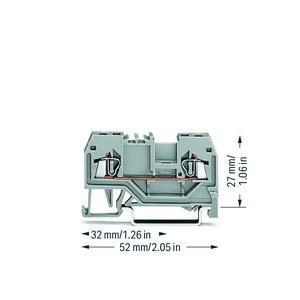 2-draads rijgklem 1,5mm² Markering midden 279-901 VVE=100