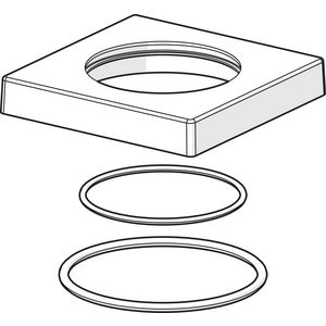 Rozet 75x75 mm compleet comp 59914213