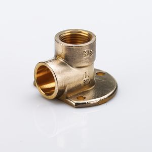 Soldeer muurplaat laag 1/2x15xmm messing bn. x capillair