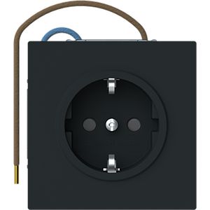 Wandcontactdoos ra Centraalplaat steplight inb art-matzwart (20 EUCBLI-45M)