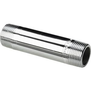 Lange Nippel 1/2x100 brons/verchroomd VVE=5