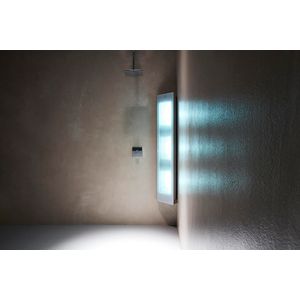 Sunshower SQUARE hoek-opbouw COMBI White 30x145x23cm Infrarood+UV