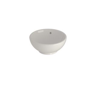 BasicLine opbouw waskom rond Ø400xH170mm porselein glans wit