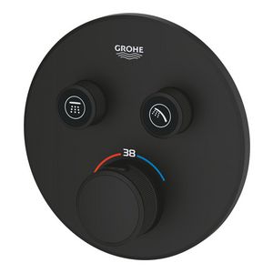 Afbouwdeel Grohtherm smartcontrol rond Phantom Black (mat zwart) (prof)