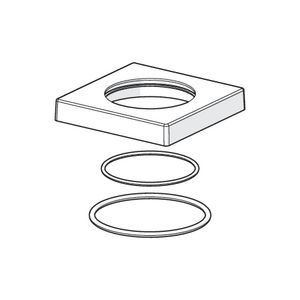 Rozet 75x75 mm compleet comp 59914213