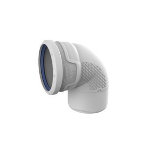 PROMO Bocht PP AS+ geluidsarm 87° lichtgrijs 110mm mof x spie (3461111009)