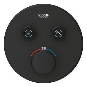 Afbouwdeel Grohtherm smartcontrol rond Phantom Black (mat zwart) (prof)