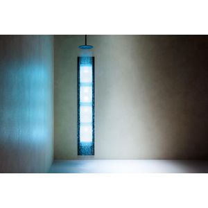 Sunshower SQUARE inbouw DELUXE Black 32x187x16,5cm Infrarood+UV