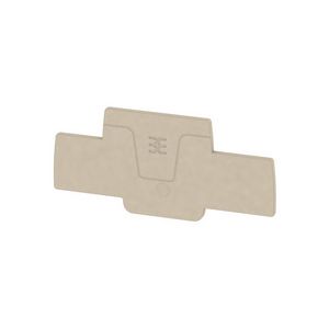 Afsluit- eindplaatterminals d.beige h:82mm Widt VVE=20