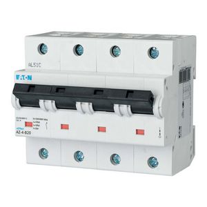 installatieautomaat (MCB) AZ B-karakteristiek 20A 4-polig 25kA