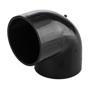PE bocht 90° 90mm PN4 zwart