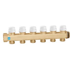 Retour collector 1" met afsluiters tbv electrotherm. 2 kring