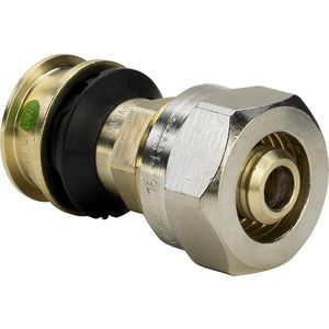 Overgangsstuk pers 16x2,2 x 16x2mm RAXOFIX silicium brons 5313.5