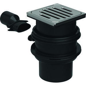 vloerput Varino 13x13cm vertcl.d110 d110mm d150mm