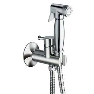 Tuka Tuka closetdoucheset / handsproeier inbouw chroom mengkraan, houder en handdouche met aan/uit-knop