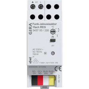 draadloze jaloezieactor 1-voudig DIN-rail Gira eNet