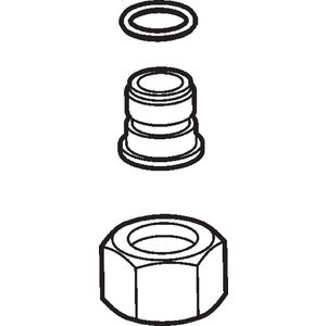 Aansluiting G 3/8" chroom