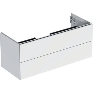 Wastafelonderkast 2x la 120cm mat wit ONE