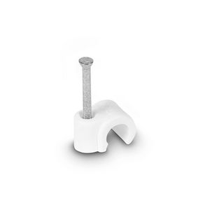 Doos a 100st. Spijkerclip 5/7mm wit