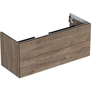 Wastafelonderkast 2x la 120cm noten hickory ONE