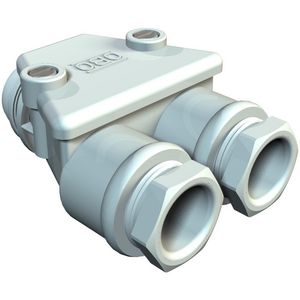 Wartel met twee uitgangen IP54 PG13,5 Duroplast, Aminoplast UF Typ 131 VVE=5