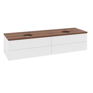Wastafelonderkast Antao 1600x360x500mm White Matt Lacquer K28052MT