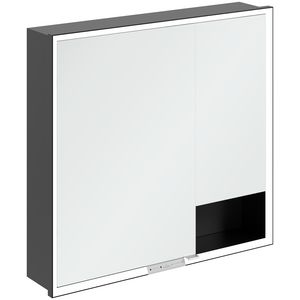 Inbouw-spiegelkast My View+ 800x750x168mm Volcano Black