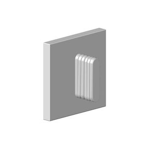 Greep v. 2-weg/3-weg omst. ovaal golf 80x80x40mm chr