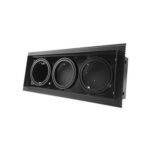 Inbouw/trimless armatuur 3x AR111 zwart verstelbaar