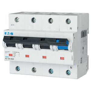 installatieautomaat (MCB) AZ B-karakteristiek 40A 3-polig + Nul 25kA