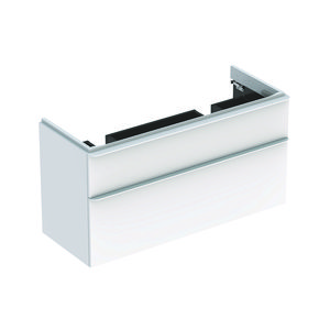 Smyle onderkast v. dubbele wastafel 120cm 2 laden wit